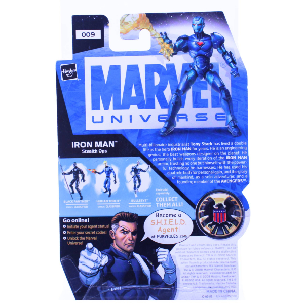 Hasbro Marvel Universe Iron Man Stealth Ops 3,75 Inch Figur OVP | Hoppla-Stuff